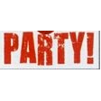 Novelty Strong Band Pre-Printed Red Party Wristband